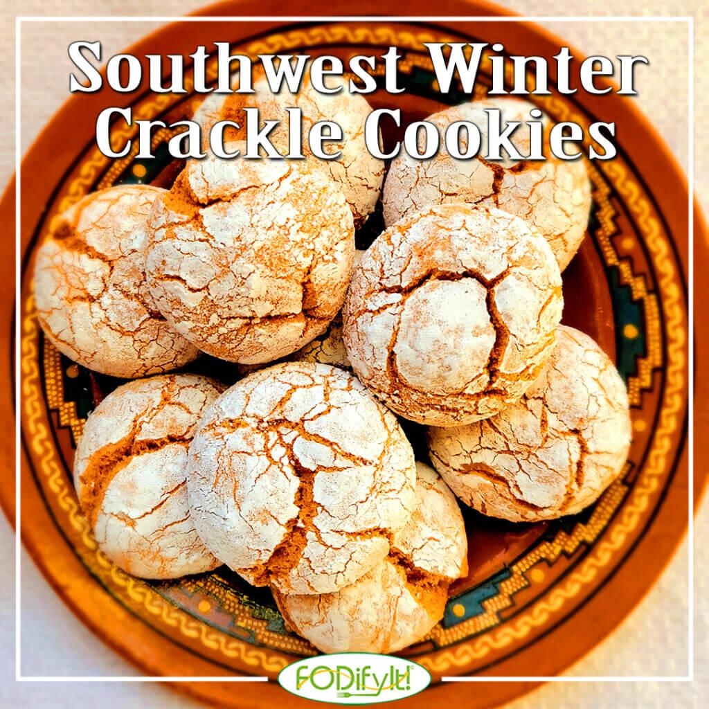 Low FODMAP Southwest Winter Crackle Cookies